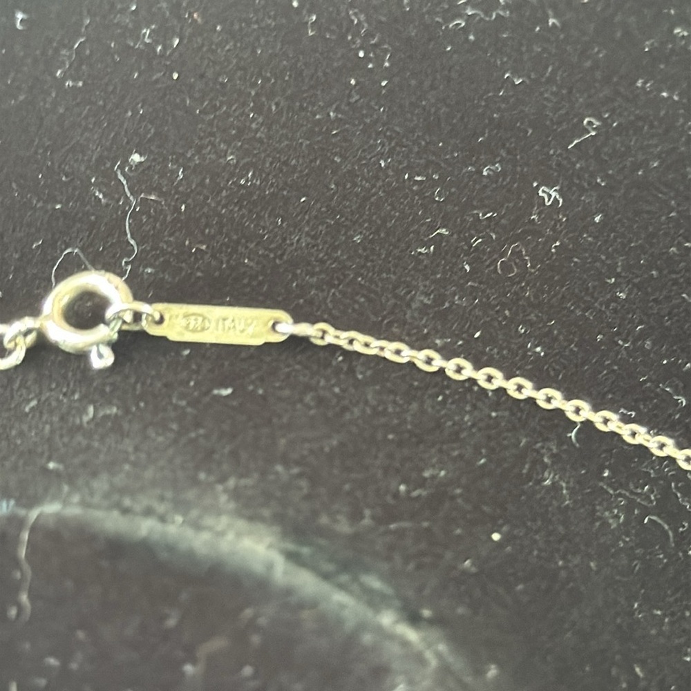TIFFANY—Elegant sterling Silver Tiffany -authentic Necklace with Atlas Pendant - Picture 3 of 4